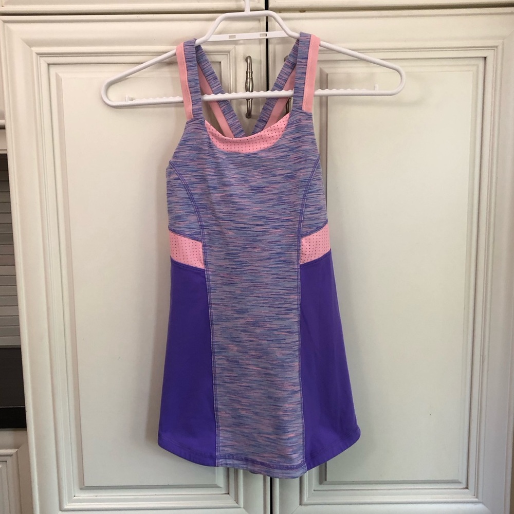 Ivivva by Lululemon girl’s tank top with bra liner